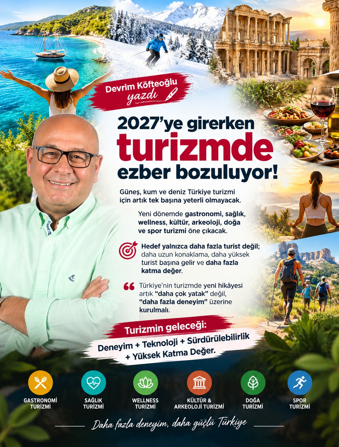 2027’ye girerken turizmde ezber bozuluyor: Güneş, kum, deniz yetmeyecek